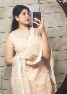 Elegant Peach Kurta Set with Dupatta
