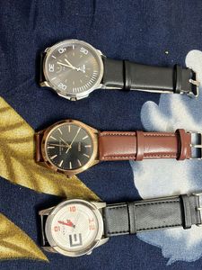 Timex And Titan 3 Watches Combo