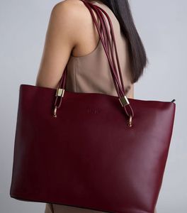 Chic Burgundy Tote Bag