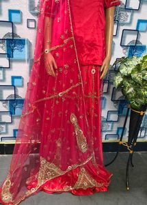 Bridal Lehenga koti dupatta zardozi full work