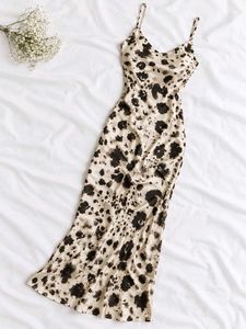 Leopard Print Slip Dress