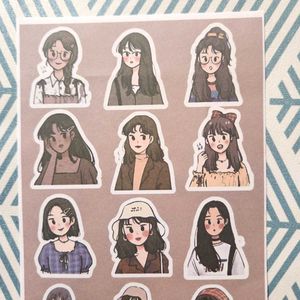 Aesthetic Korean MATTE Stickers