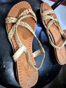 Woven Strap Thong Sandals