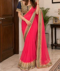 Saree with blouse(34) petticot