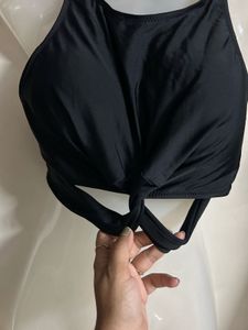 Black Sports Bra Bikini Top