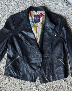 Sheepskin Leather Jacket - Thrifted