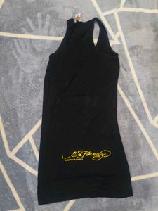 Ed Hardy Black Graphic Tank Top