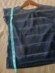 Striped Sheer transperant Top