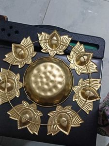 Lotus Diya Stand 10 inch