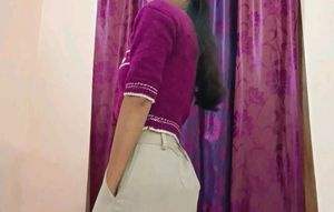 wollen purple vest