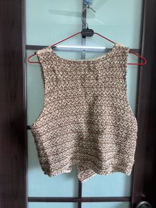 Chic Knitted Vest - Earth Tones
