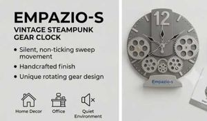 Unique Gear Design Wall Clock