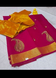 Totally New Saree With Stitched Blouse
