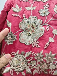 handwork heavy palazzo suit