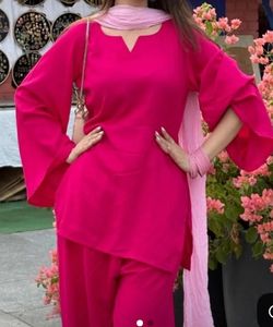 Rose pink frashi salvar suit