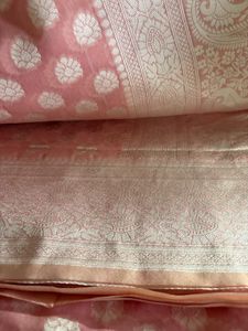 Pink Banarasi Silk Saree