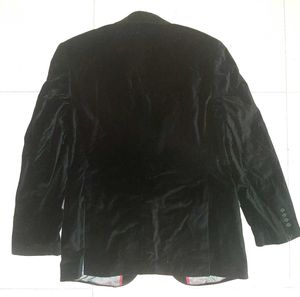 💎 PARK AVENUE Black Velvet Blazer Suit — Men's