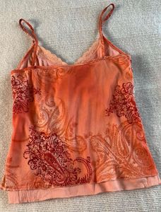 Vintage Orange Floral Camisole Top