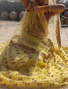 Yellow Lehenga With Stitched Blouse And Dupta