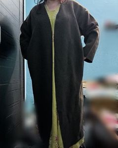 Elegant Long Dark Brown Trench coat