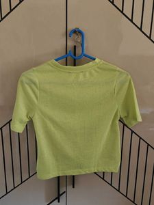 Cute Neon Green Crop Top