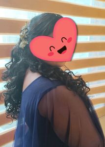 Embroidery Gown With Attached Dupatta