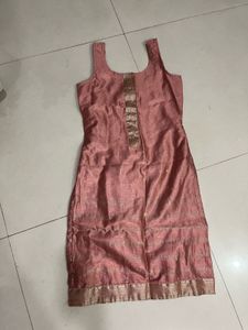 Tailor-made Pink Kurta Set from Sari
