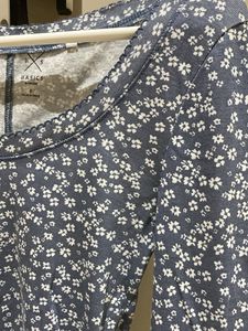 Floral Long Sleeve Cropped Top
