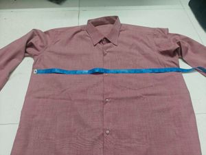 Men's Classic Red Button-Up Shirt