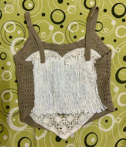 Crochet Heart Tree Tank Top from goa