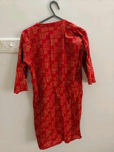 Red Ethnic Kurta