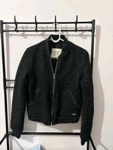 Abercrombie & Fitch Black Bomber Jacket