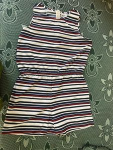 Stylish Striped Mini Jumpsuit