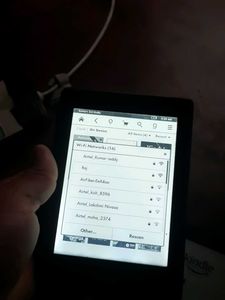 Amazon Kindle with backlight