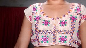 Embroidered Crop Blouse