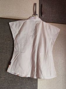 Embroidered Button-Up Top