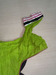 Vibrant Green Anarkali Kurta Set