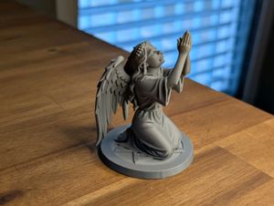 Praying Angel Statue (Veiled &amp; Winged)