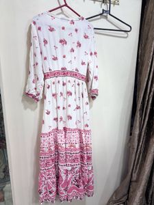 Boho Floral Print Maxi Dress