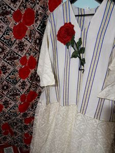 Beautiful White Print Gown 🤩