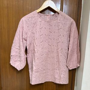 Pink Filanto Eyelet Top