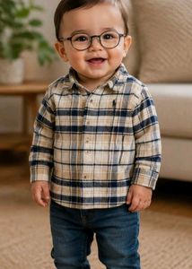 Baby Winter Plaid Flannel Shirt ❄️