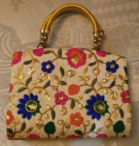 FANCY THREAD WORK WOMEN HANDBAG