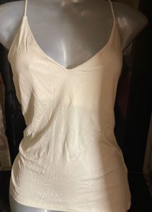 Cream Spaghetti Strap Camisole Top