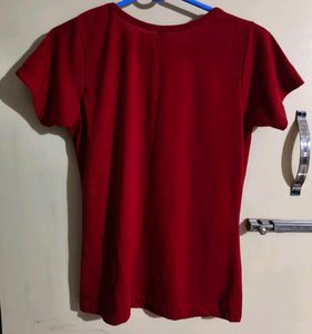 Red Floral "Les Fleurs" T-Shirt