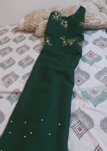 Emerald Green Embroidered Kurta Set