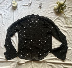 Polka Dot Top &amp; Blue Jeans Combo