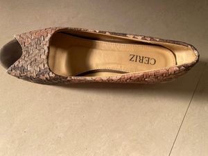 Ceriz Brown Wedge Heels