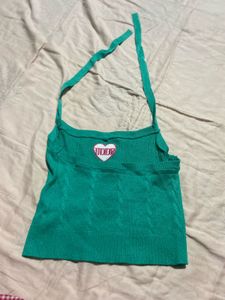 Cute Green Halter Top