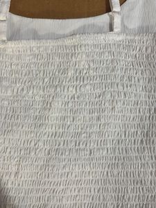White Cropped Camisole Top